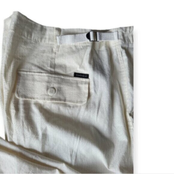 Anthropologie Reissue Cargo Standard Rise Pant Powdered Sugar Size 18 - Picture 6 of 12